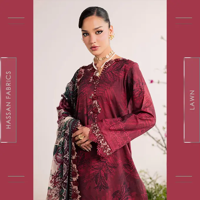 Embroidered Printed Lawn - 04 - Image 5