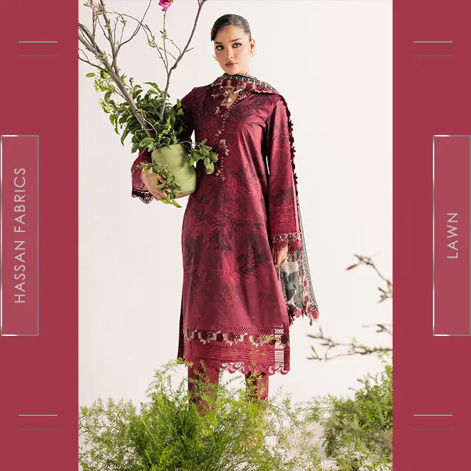 Embroidered Printed Lawn - 04 - Image 4