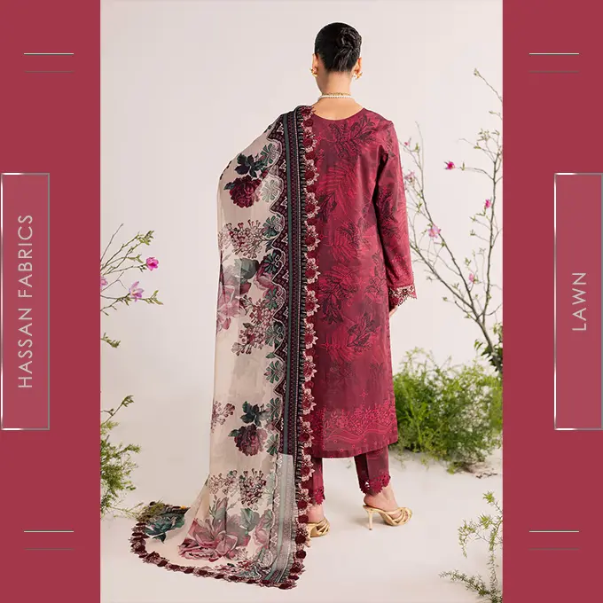 Embroidered Printed Lawn - 04 - Image 3